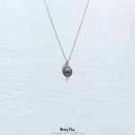 Pendentif losange en plaqué or rose 18 carats