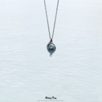 Pendentif losange en argent rhodié